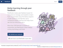 Tablet Screenshot of peerstudio.org